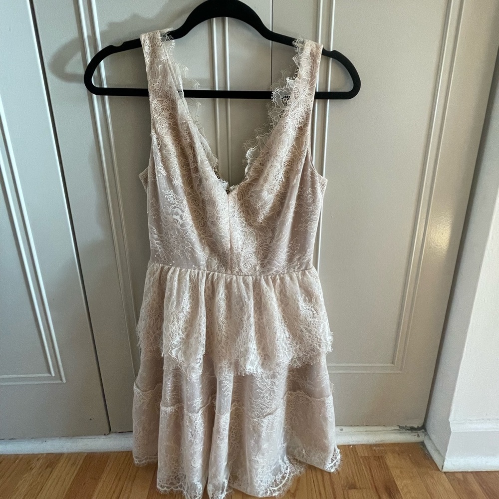 Cream Lace Dress